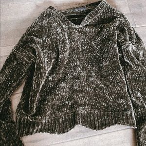 Zara velvet sweatshirt